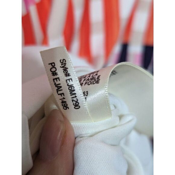 Eliza J. Women's Multi-Color Abstract Pattern 3/4 Sleeve T-Shirt Dress Size 8 - Picture 7 of 7